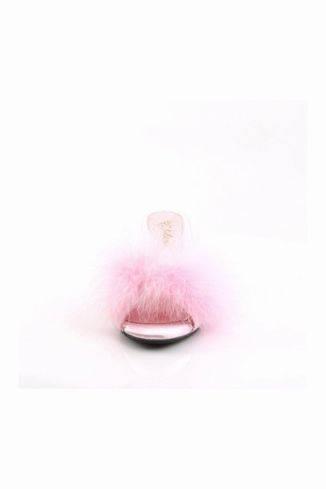 BELLE-301F Slide | Pink Faux Leather