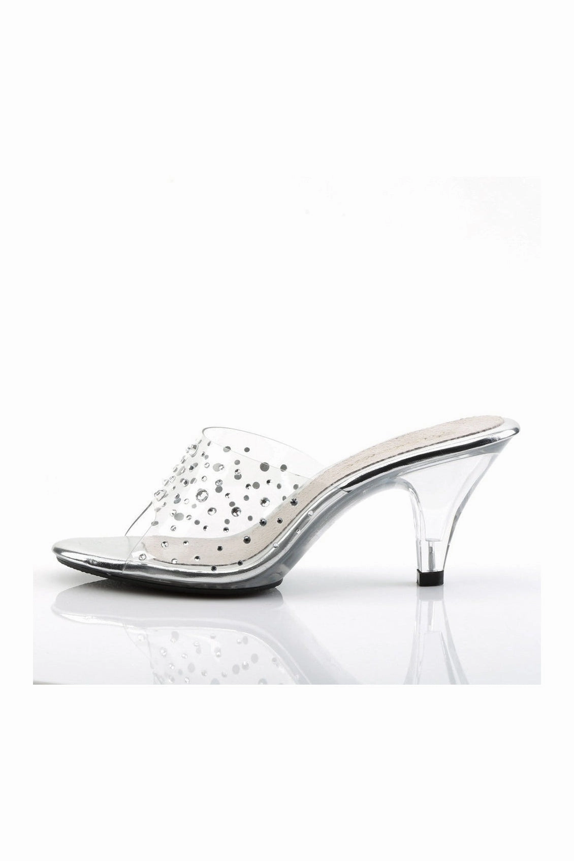 BELLE-301RS Bootie | Clear Vinyl
