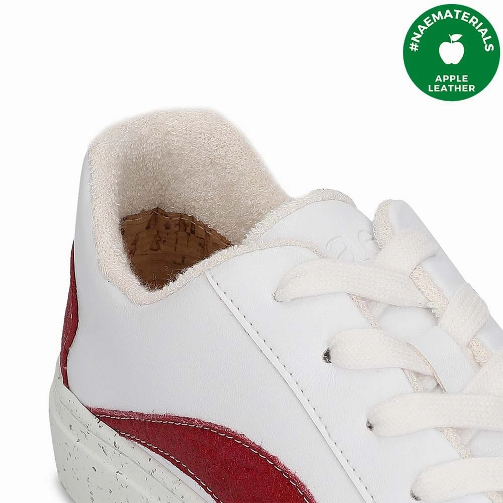Berlin Unisex Piatex & Apple Leather Vegan Sneakers | Red