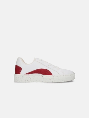 Berlin Unisex Piatex & Apple Leather Vegan Sneakers | Red