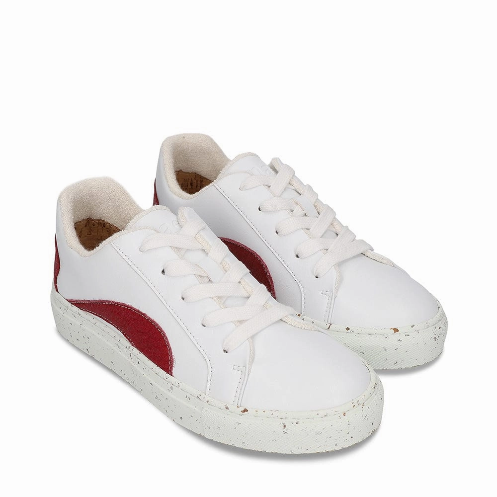 Berlin Unisex Piatex & Apple Leather Vegan Sneakers | Red