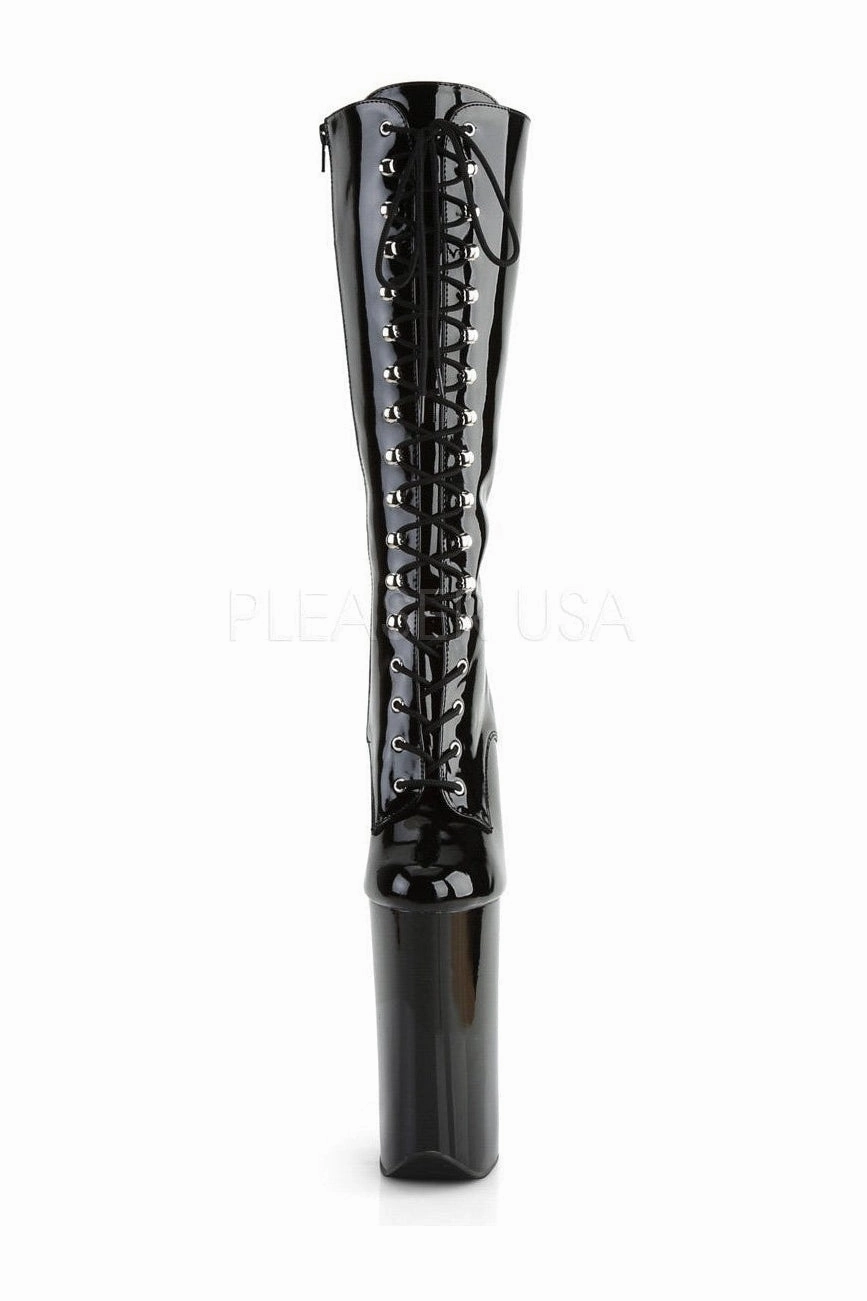 BEYOND-2020 Platform Boot  | Black Patent