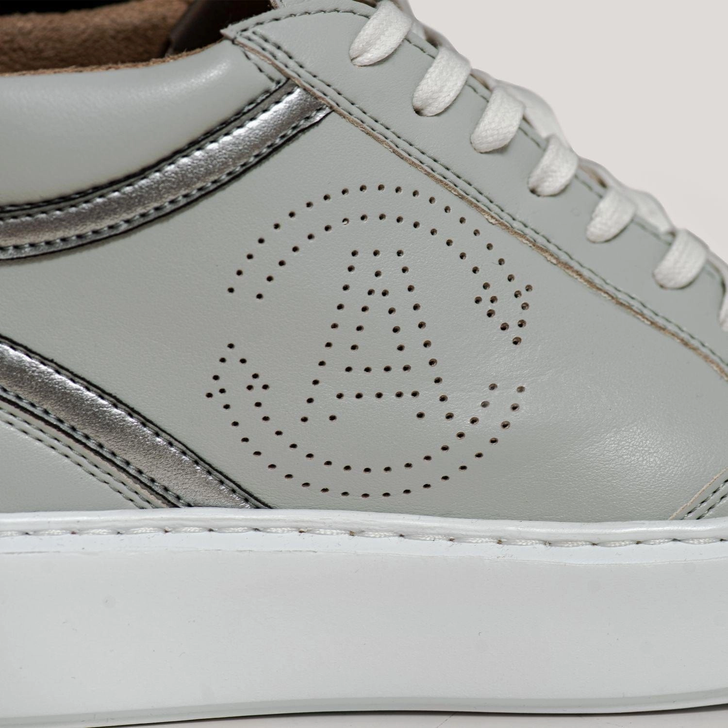 Blanka Women's Apple & Corn Leather Vegan Sneakers | Grey