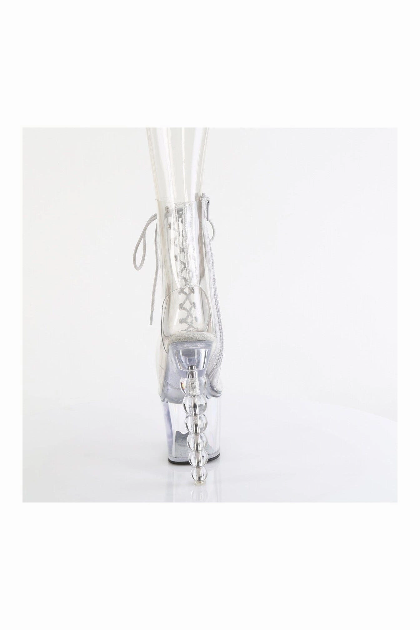 BLISS-1016C Clear Vinyl Ankle Boot