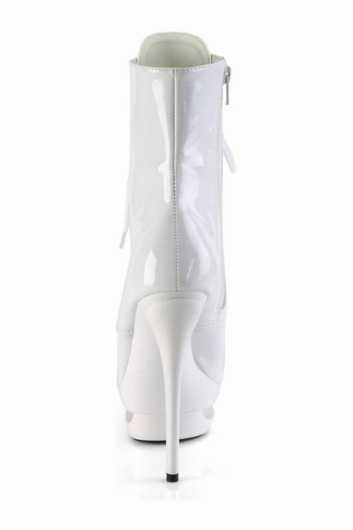 BLONDIE-R-1020 Exotic Boot | White Patent