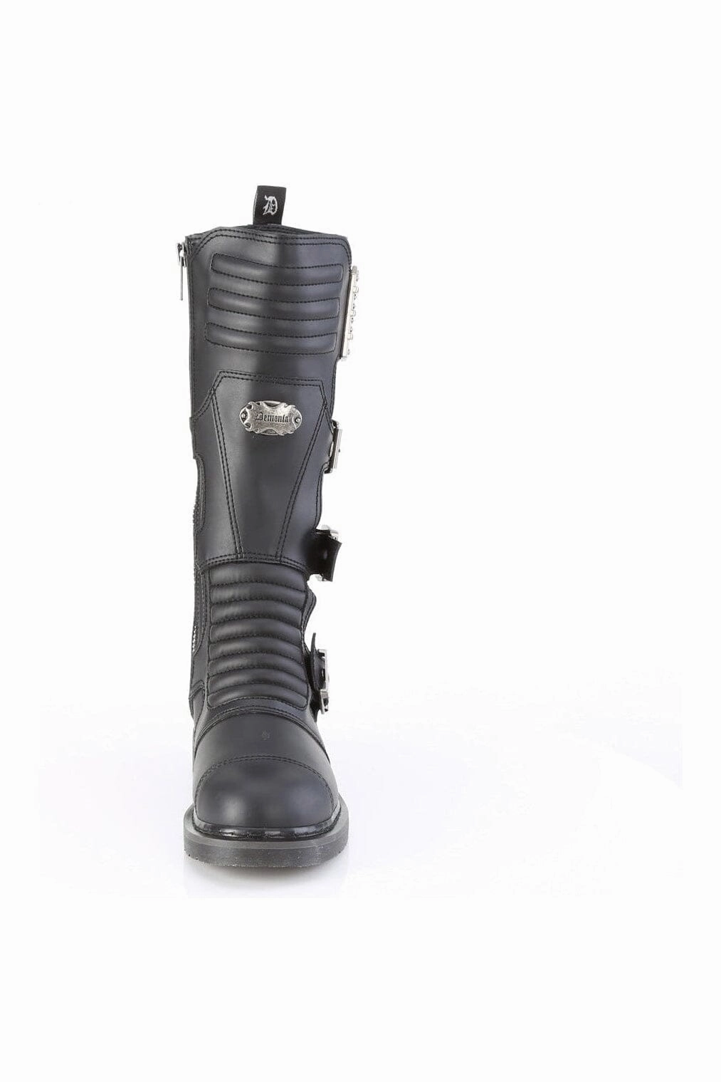BOLT-405 Black Vegan Leather Combat Boot