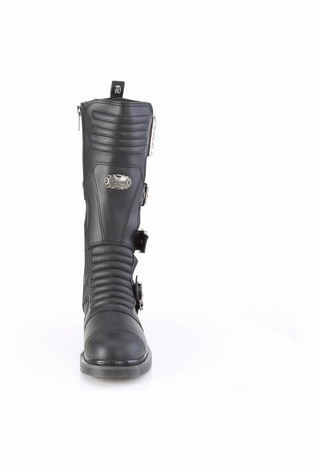 BOLT-405 Black Vegan Leather Combat Boot