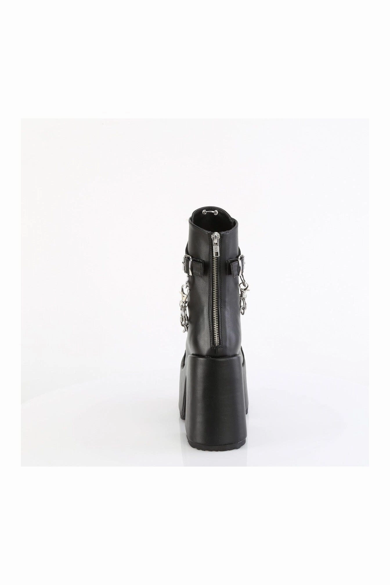 CAMEL-65 Black Vegan Leather Knee boot