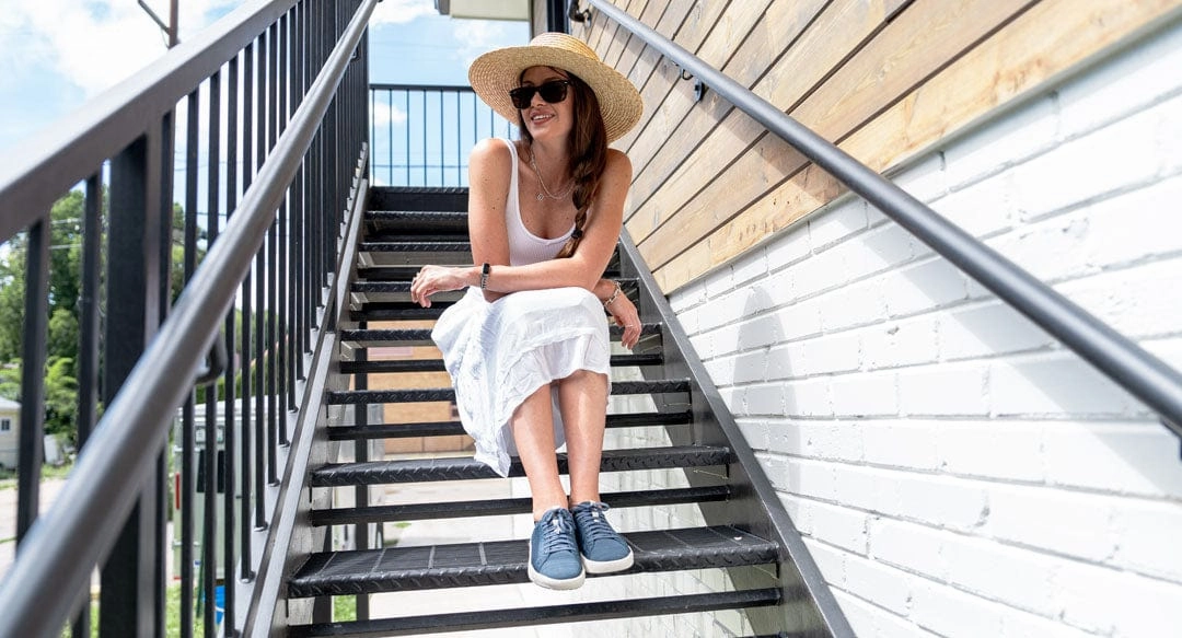 Cannon Knit 2.0 Women's Recycled PET Sneakers | Navy