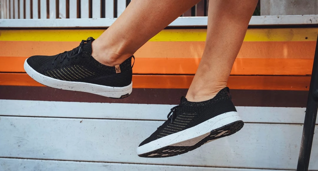Cannon Knit 3 Women's Recycled PET Sneakers | Black Gold