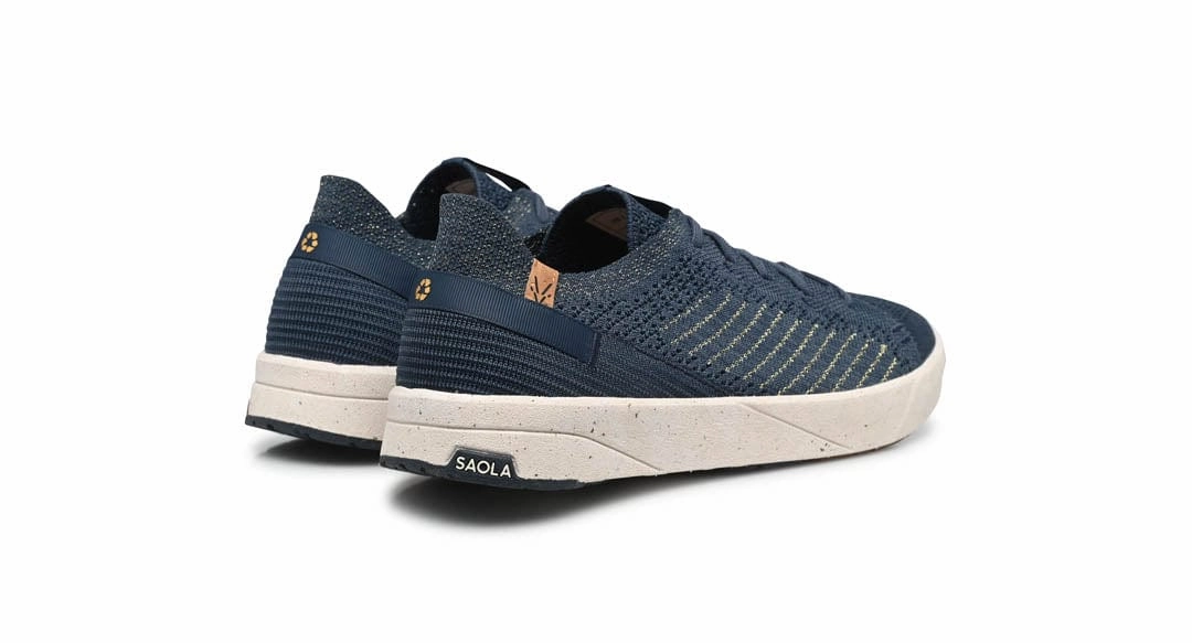 Cannon Knit 3 Women's Recycled PET Sneakers | Navy Gold