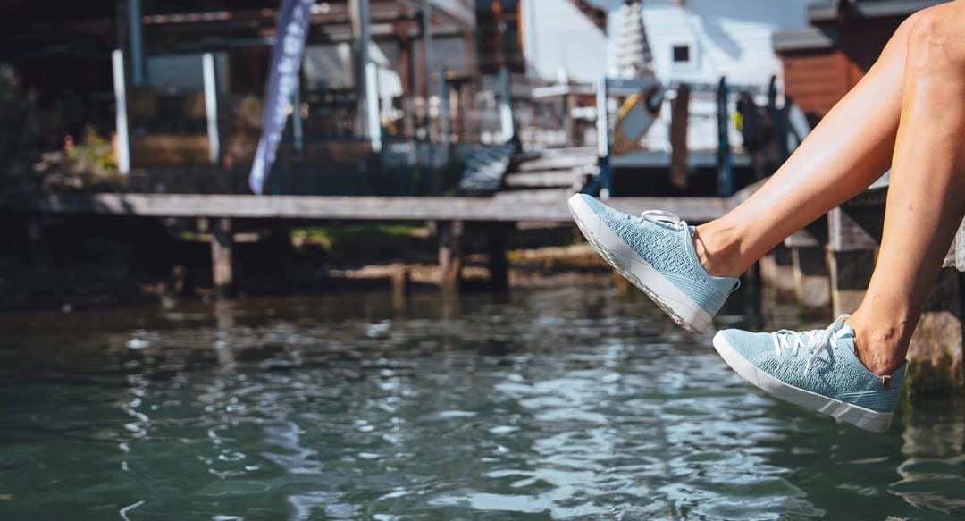 Cannon Knit 3 Women's Recycled PET Sneakers | Pale Blue