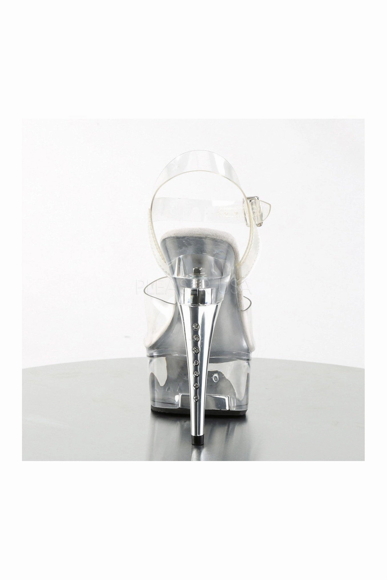 CAPTIVA-608 Platform Sandal  | Clear Vinyl