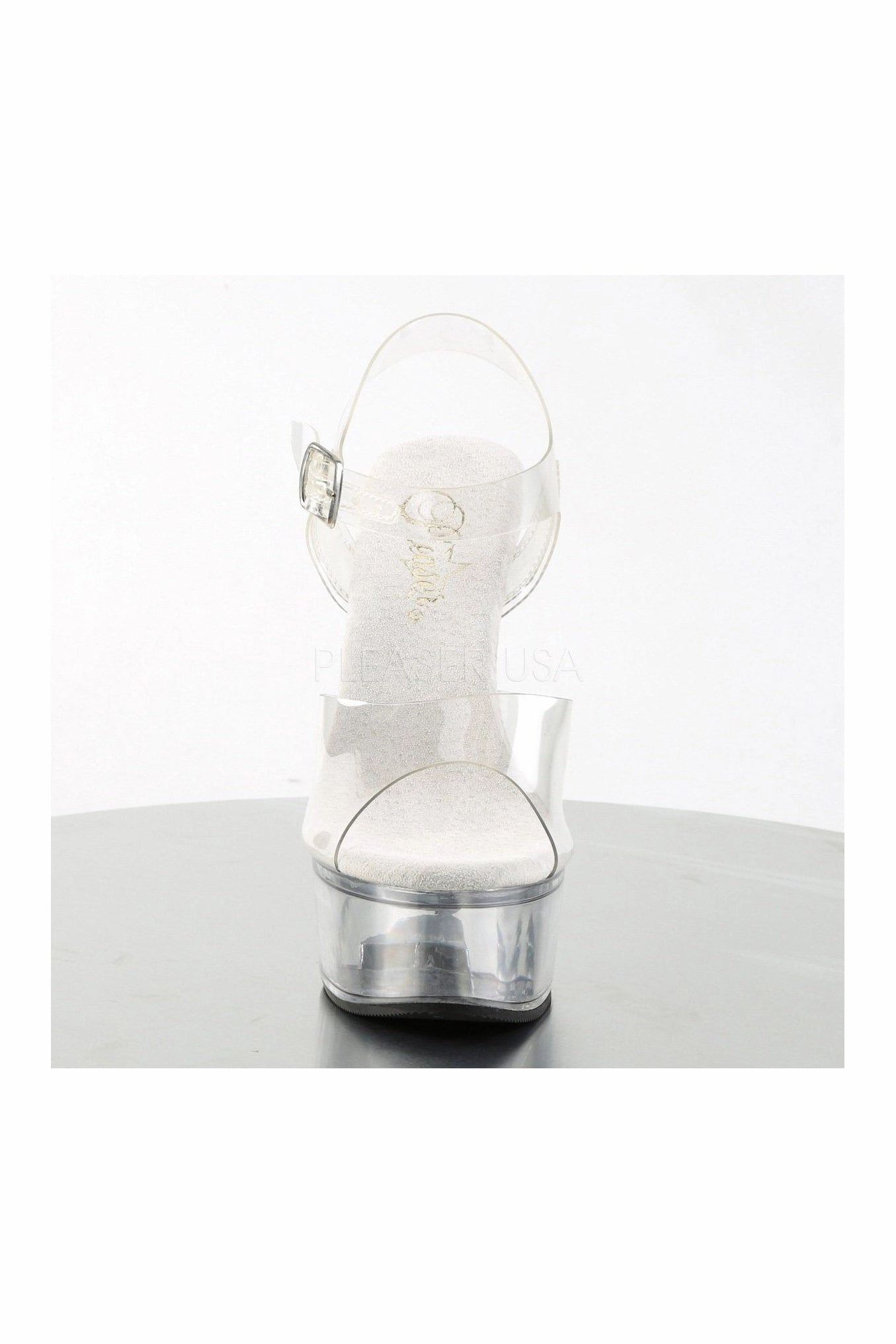 CAPTIVA-608 Platform Sandal  | Clear Vinyl