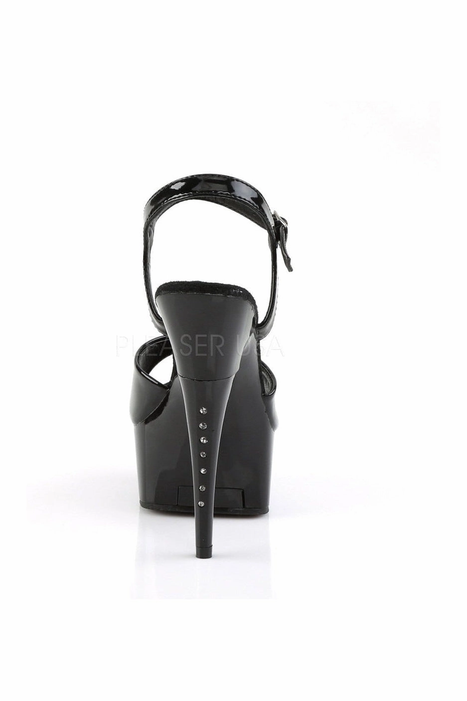 CAPTIVA-609 Platform Sandal  | Black Patent