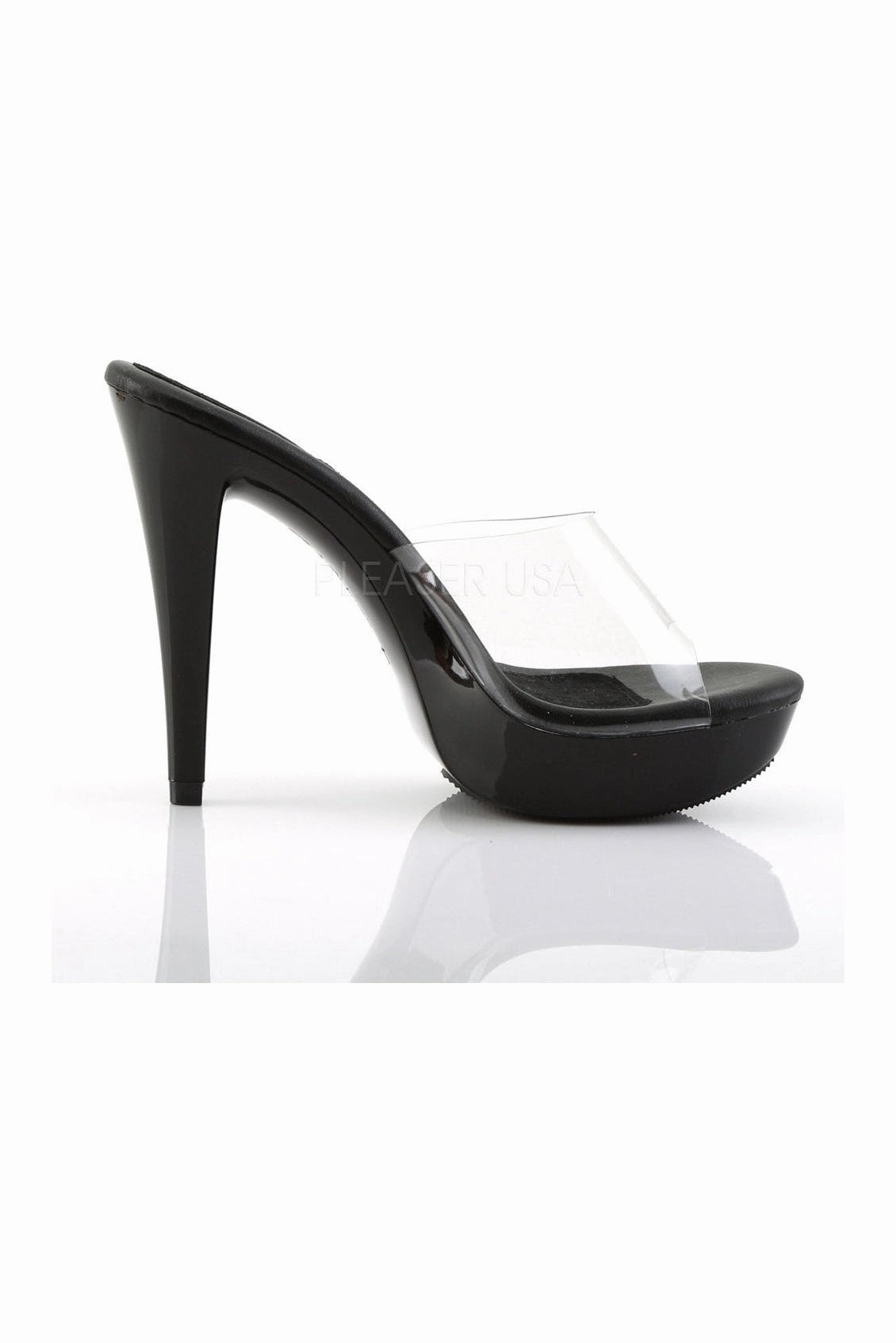 COCKTAIL-501 Platform Slide | Black Vinyl