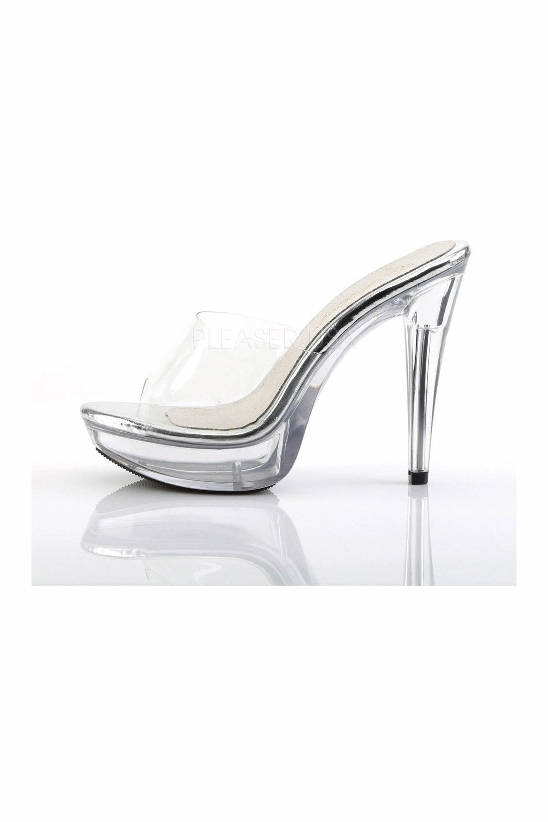 COCKTAIL-501 Platform Slide | Clear Vinyl