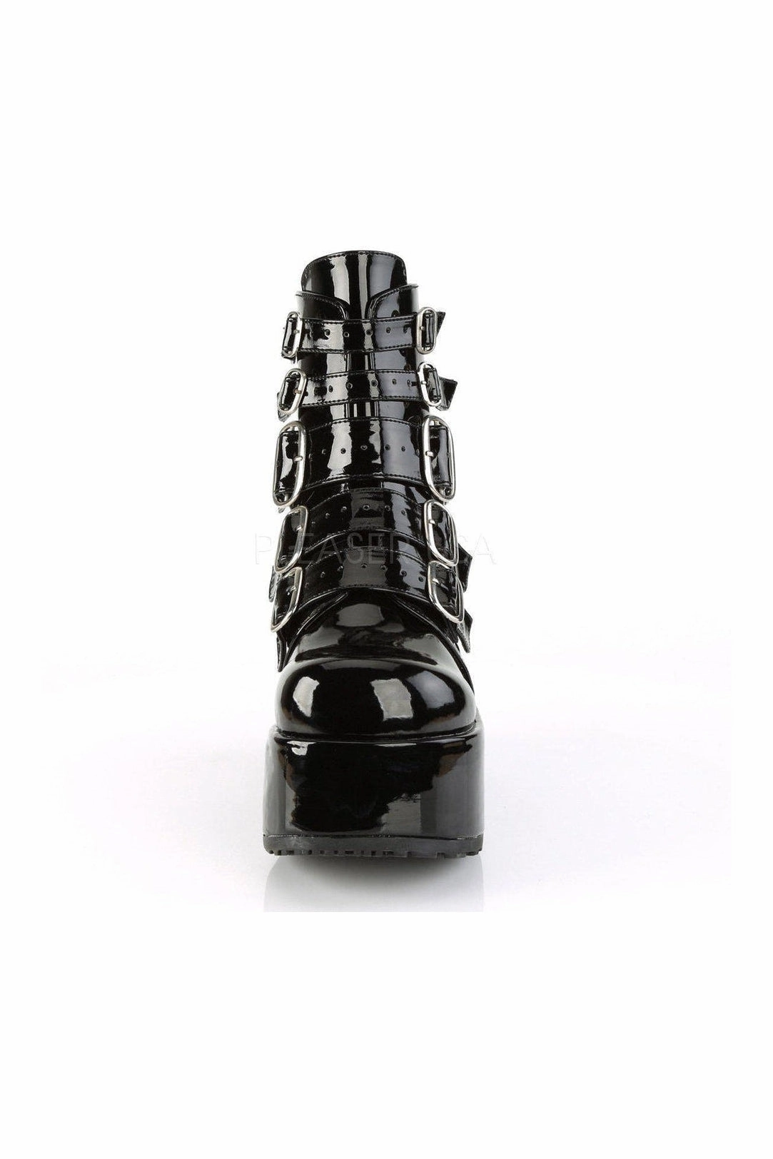 CONCORD-57 Demonia Ankle Boot | Black Patent