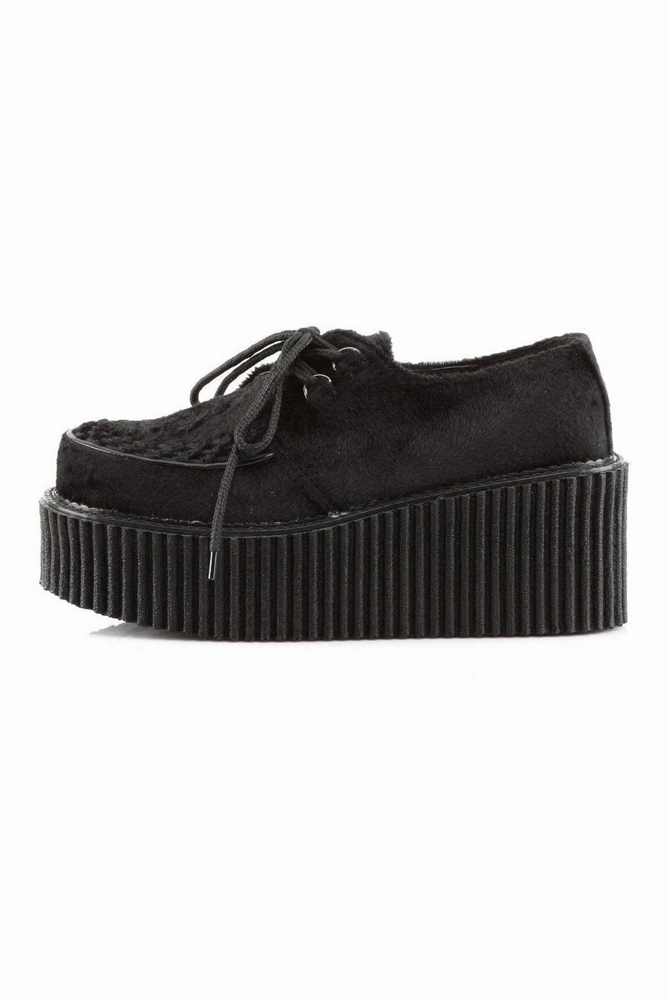 CREEPER-202 Creepers | Black Faux Leather