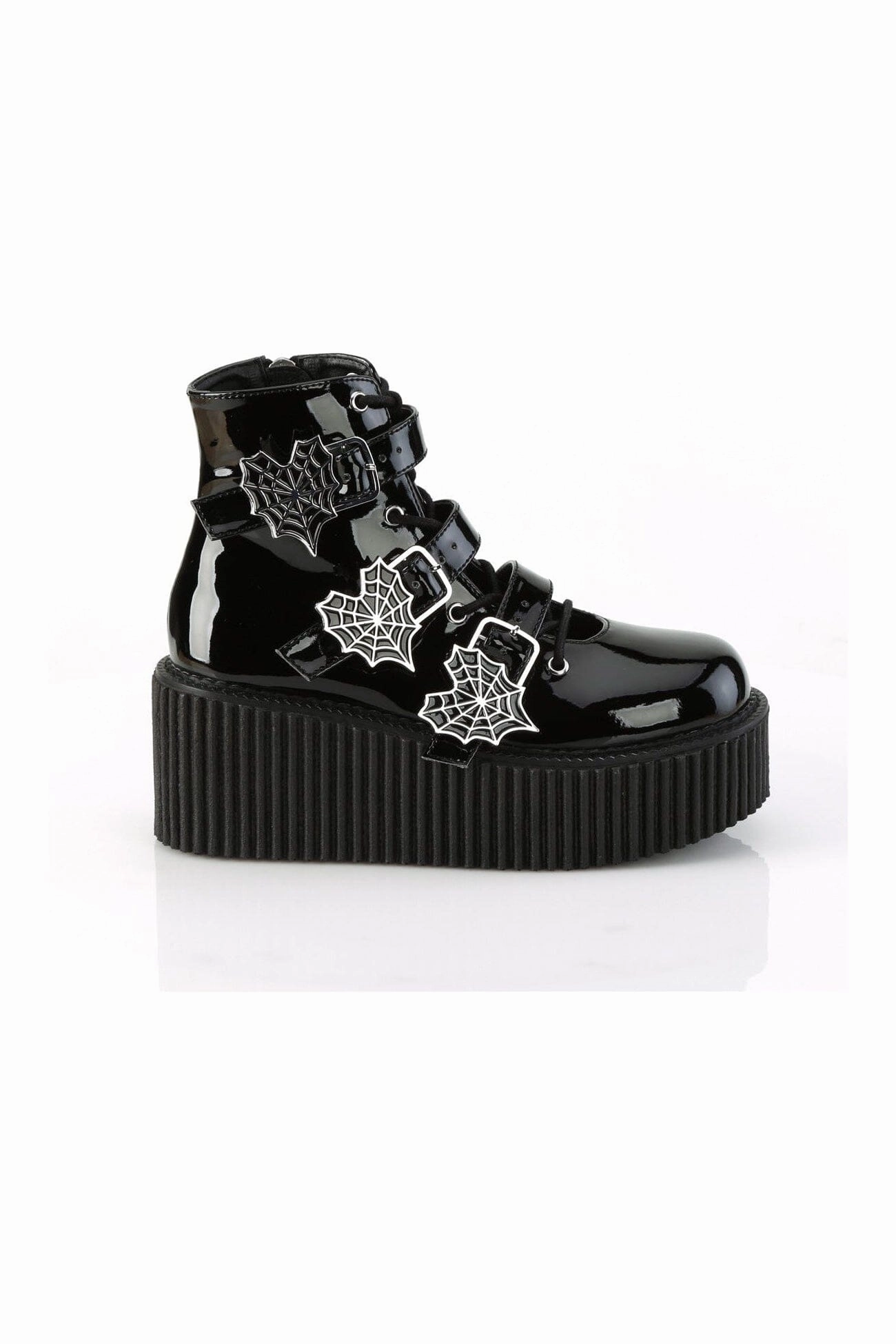 CREEPER-260 Black Patent Creeper