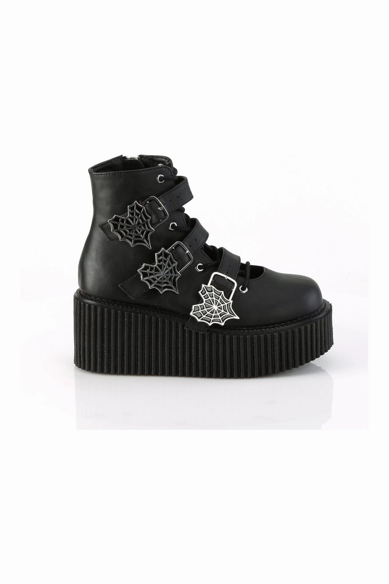CREEPER-260 Black Vegan Leather Creeper