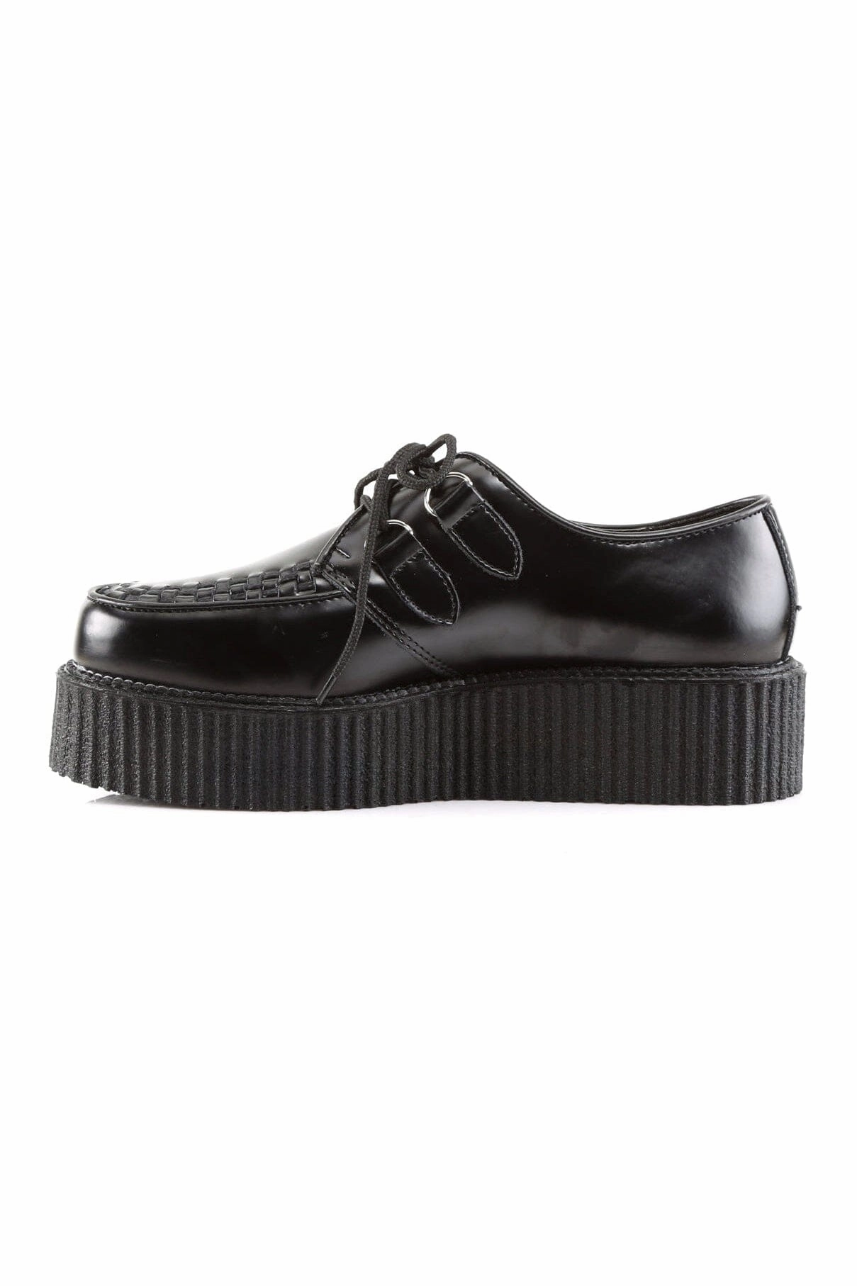 CREEPER-402 Black Leather Creeper