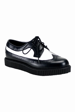 CREEPER-608 Black Patent Creeper