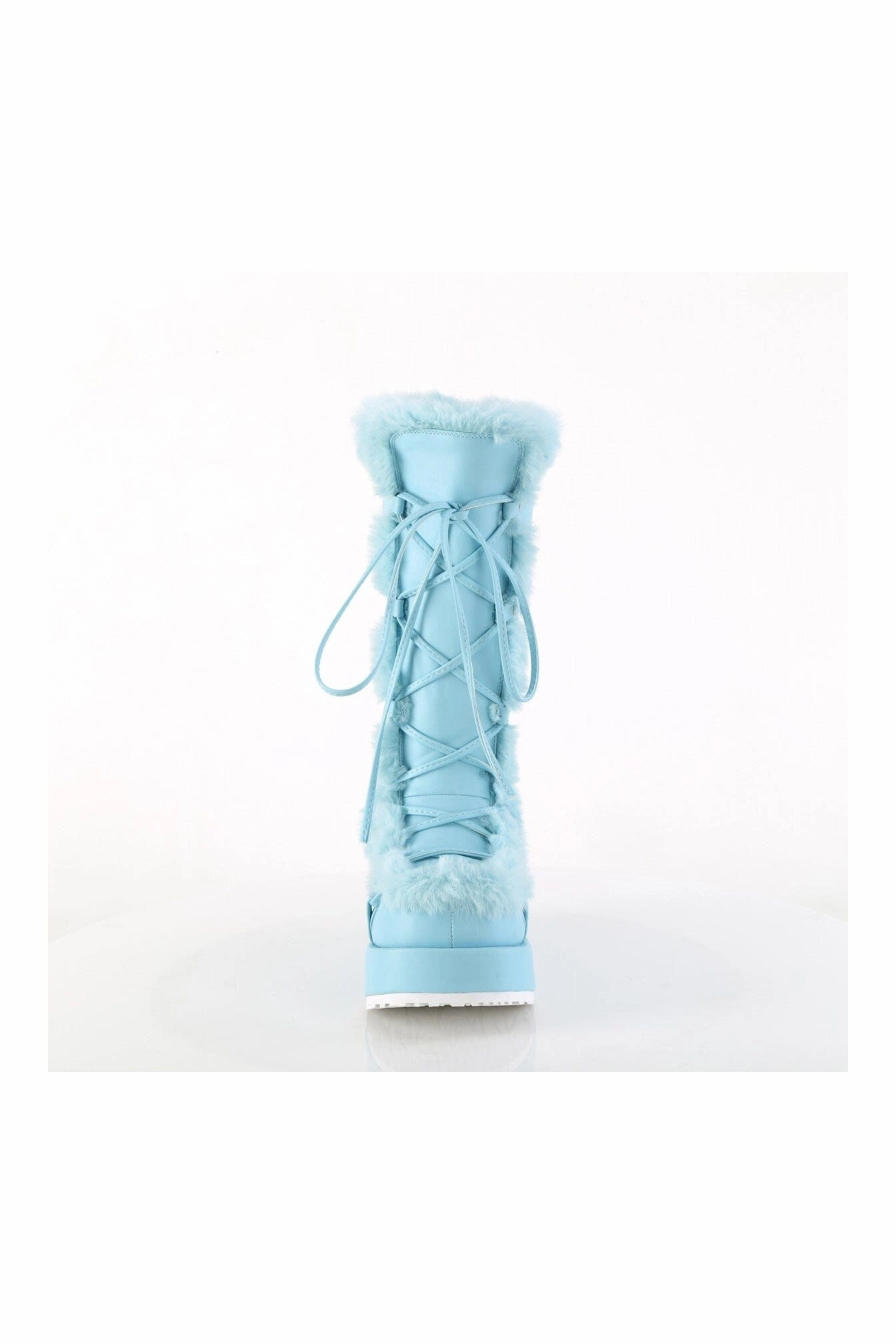CUBBY-311 Blue Vegan Leather Knee Boot
