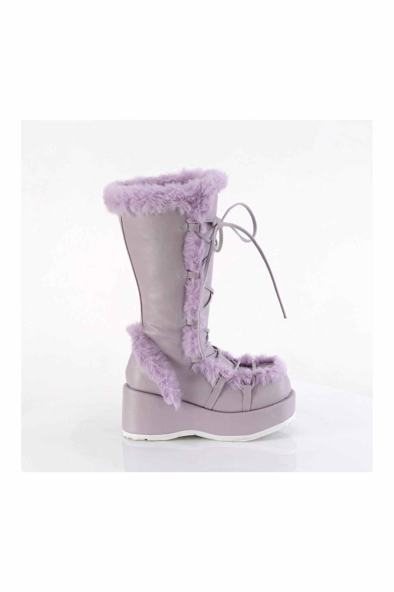 CUBBY-311 Purple Vegan Leather Knee Boot