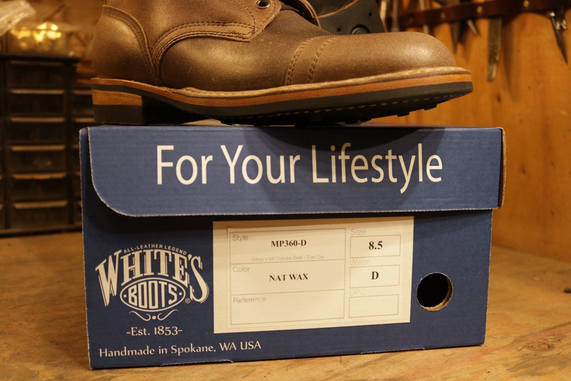 Custom White's MP (Military Police) Service Boot
