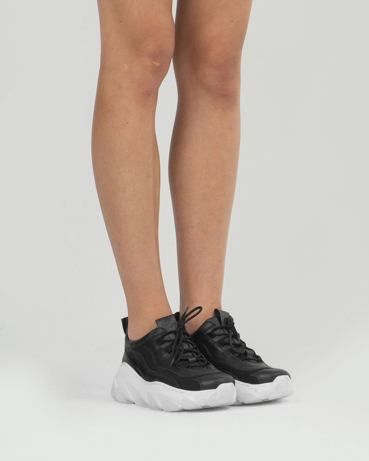 Daddy's Women's Grape Leather Vegan Sneakers | Black & White