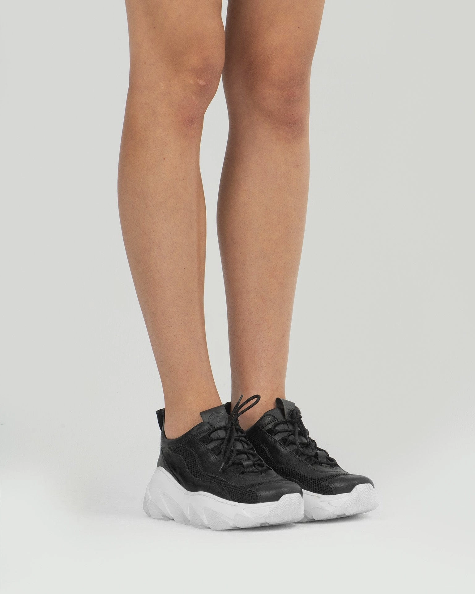 Daddy's Women's Grape Leather Vegan Sneakers | Black & White