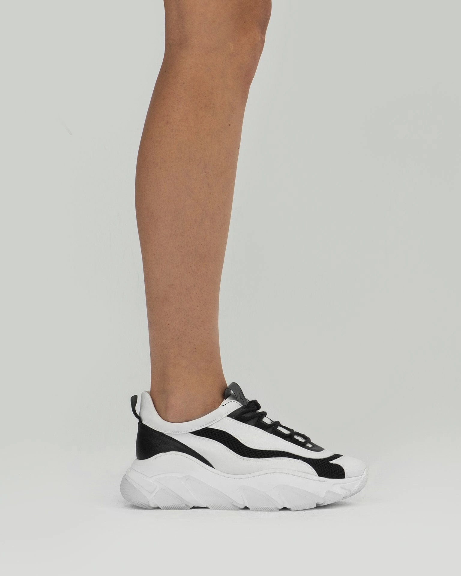 Daddy's Women's Grape Leather Vegan Sneakers | White & Black
