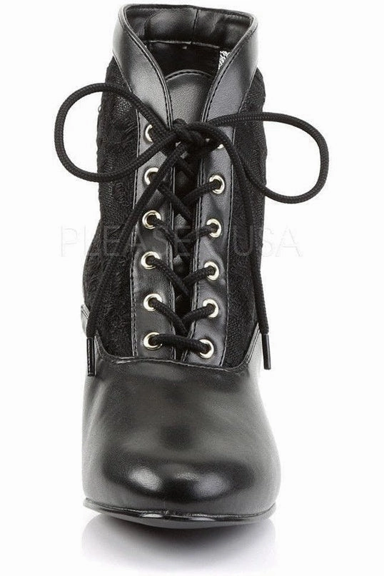DAME-05 Ankle Boot | Black Lace