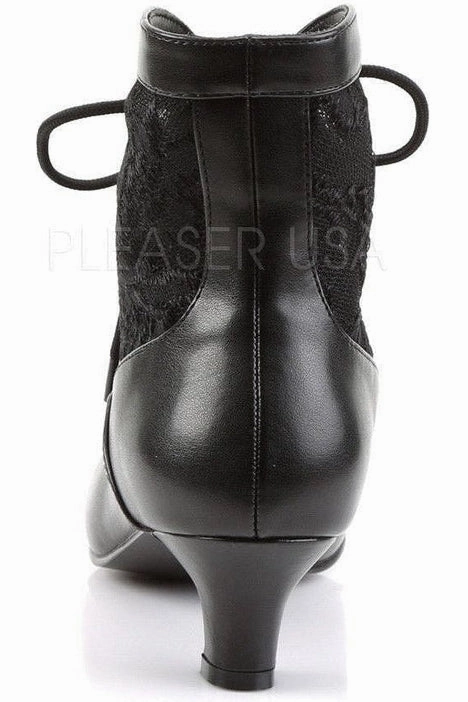 DAME-05 Ankle Boot | Black Lace