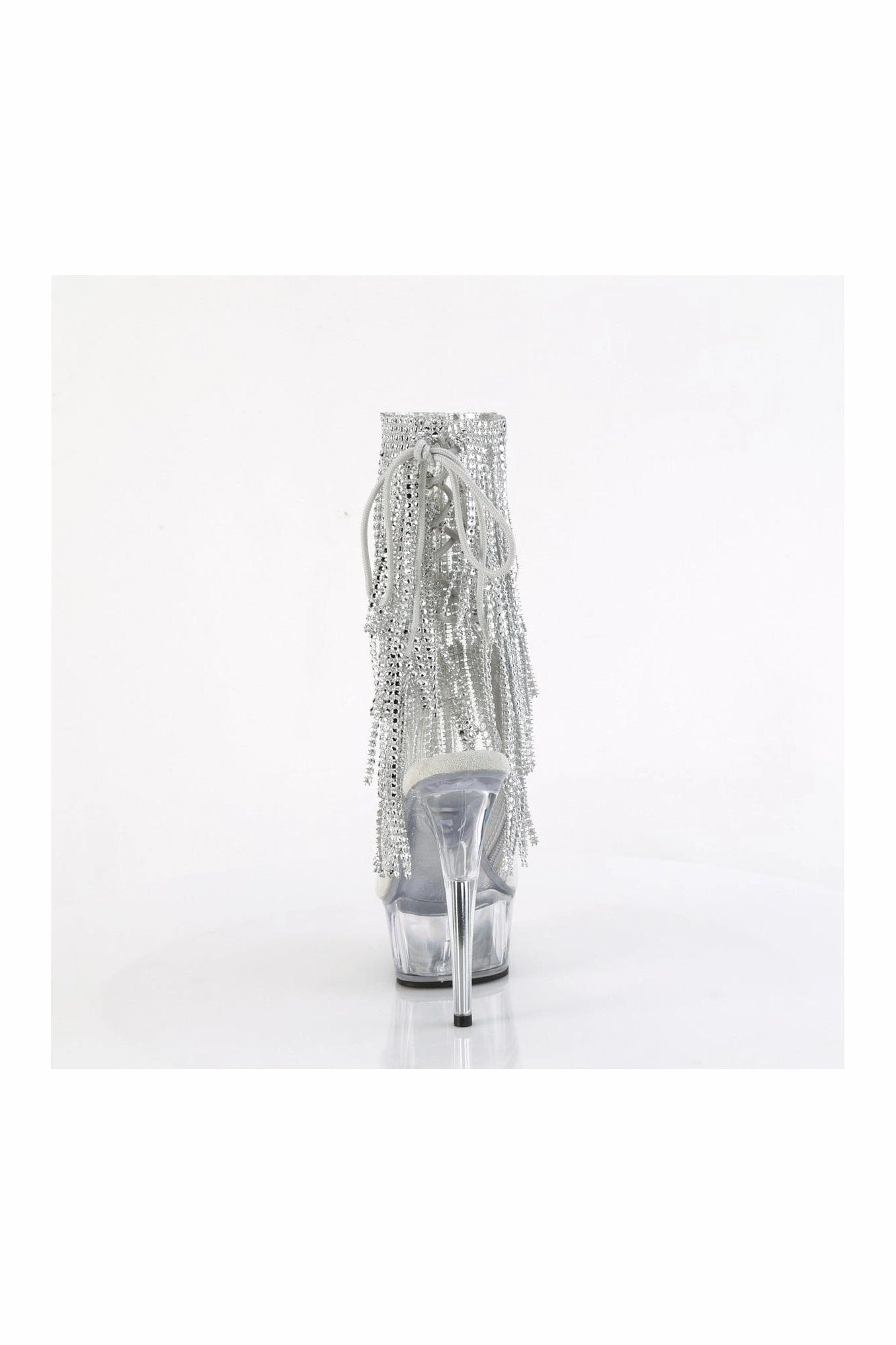 DELIGHT-1017RSF Clear Vinyl Ankle Boot