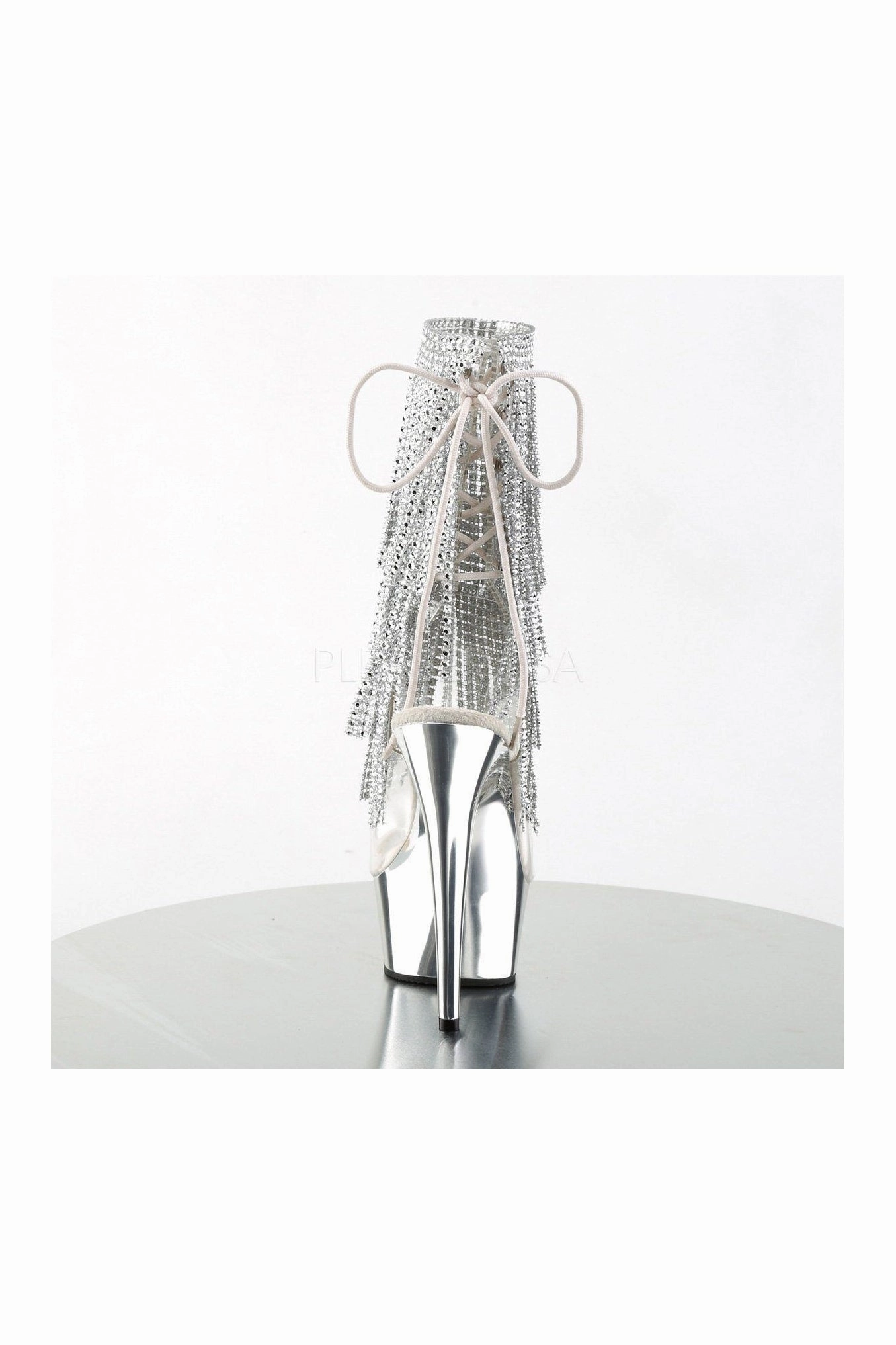 DELIGHT-1017RSF Platform Boot  | Clear Vinyl