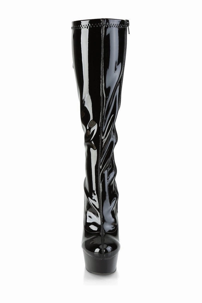 DELIGHT-2029 Exotic Platform Boot | Black Patent