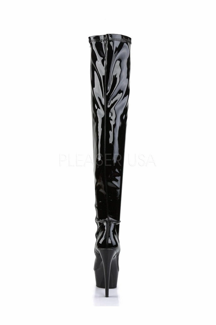 DELIGHT-3000 Platform Boot  | Black Patent