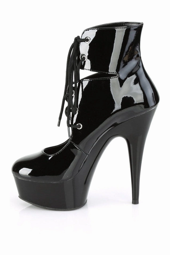 DELIGHT-600-22 Exotic Boot | Black Patent