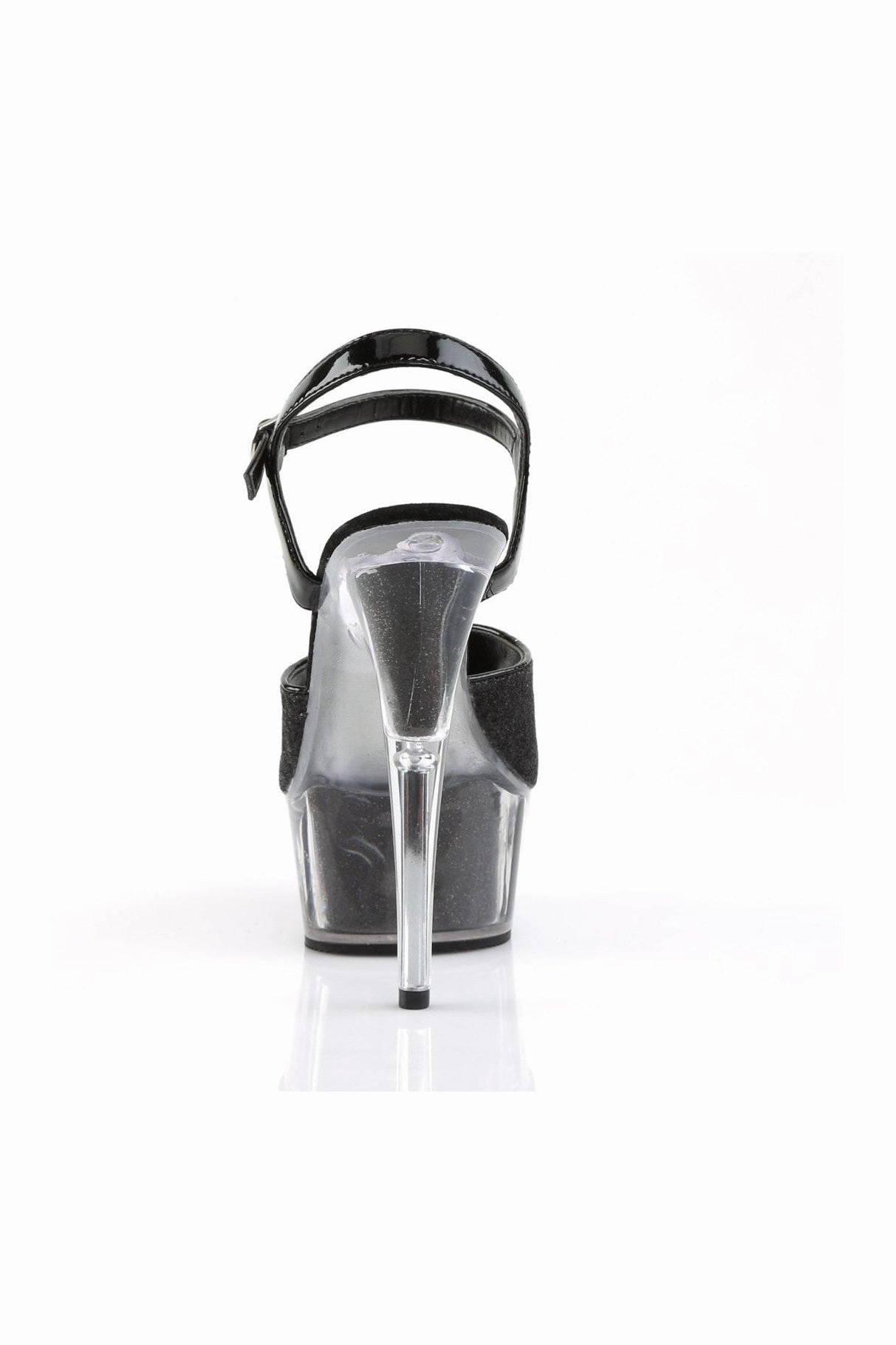 DELIGHT-609-5G Sandal | Black Glitter