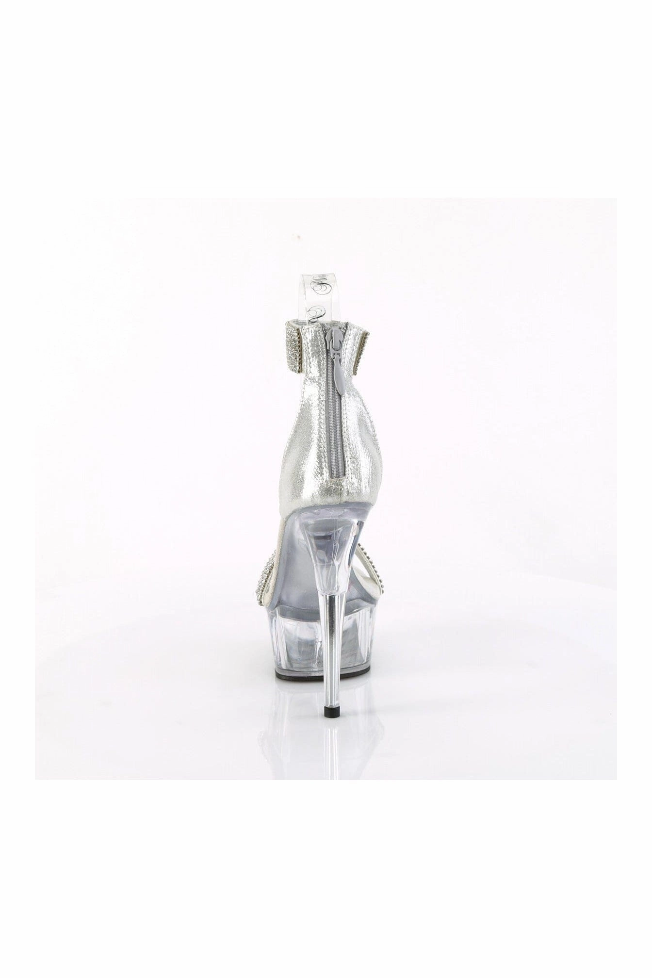 DELIGHT-641 Silver Fabric Sandal