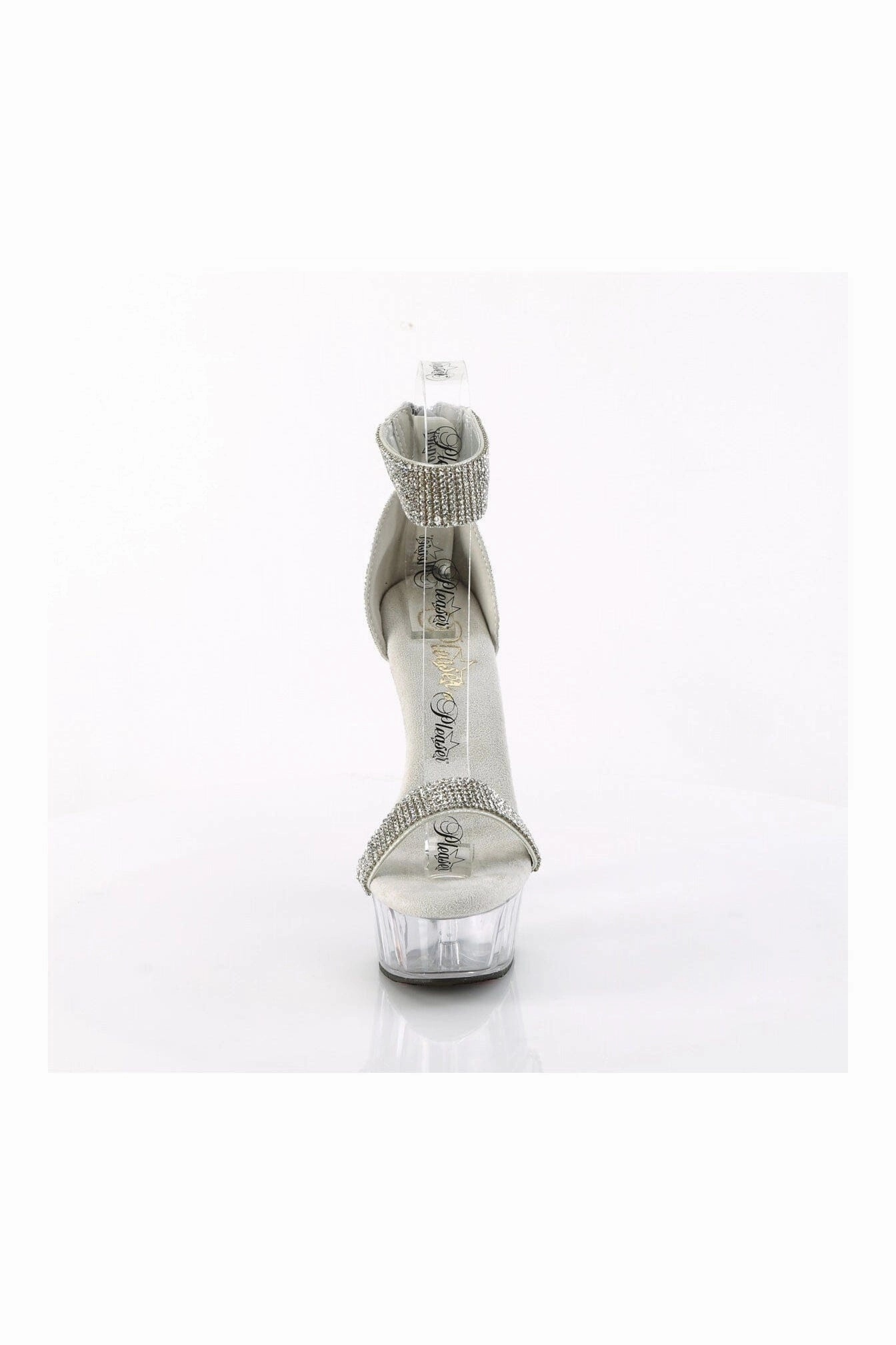 DELIGHT-641 Silver Fabric Sandal