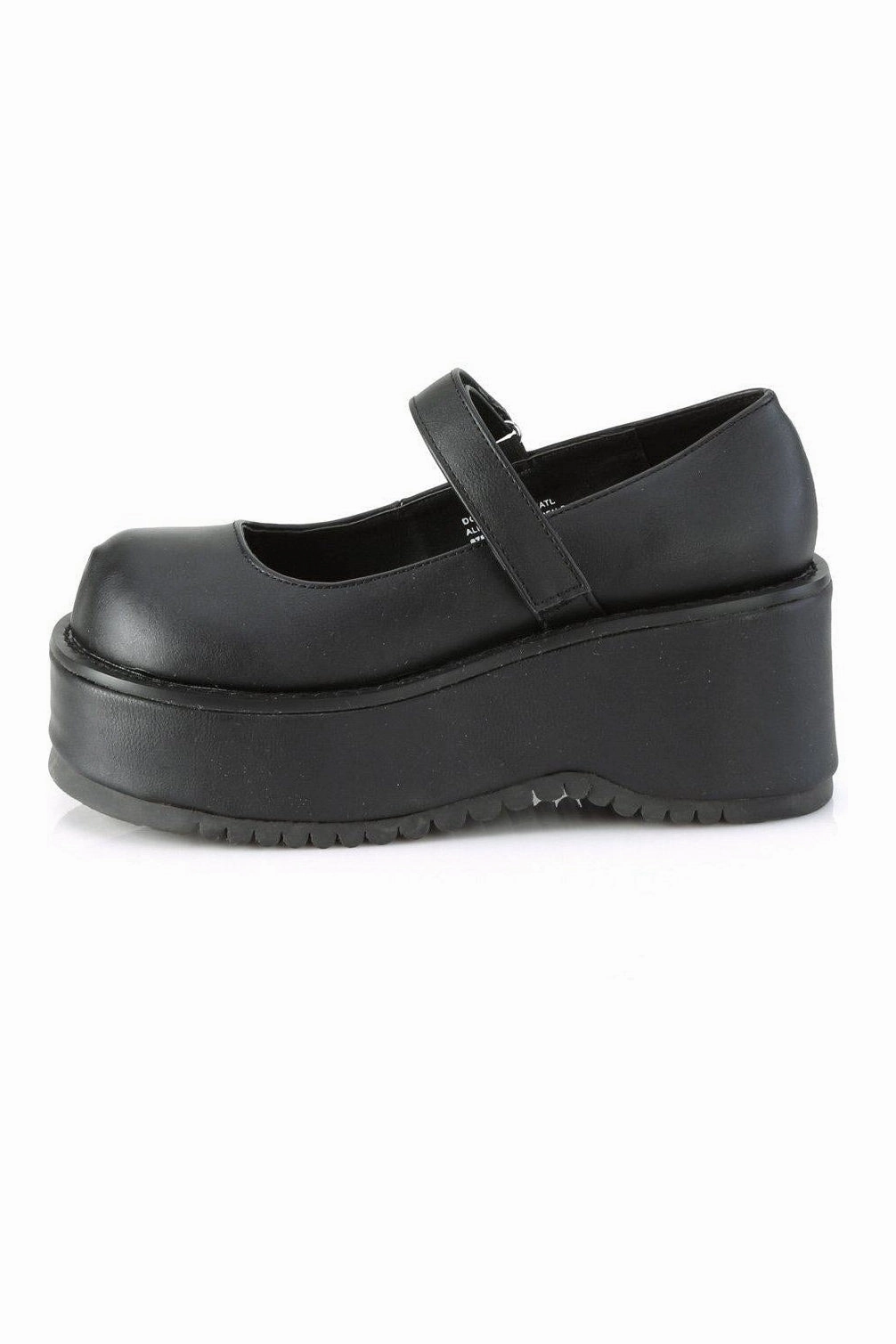 DOLLIE-01 Lolita | Black Faux Leather