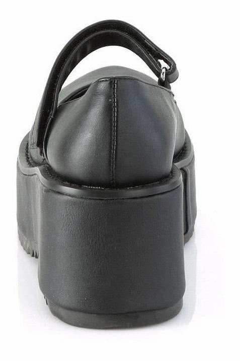 DOLLIE-01 Lolita | Black Faux Leather