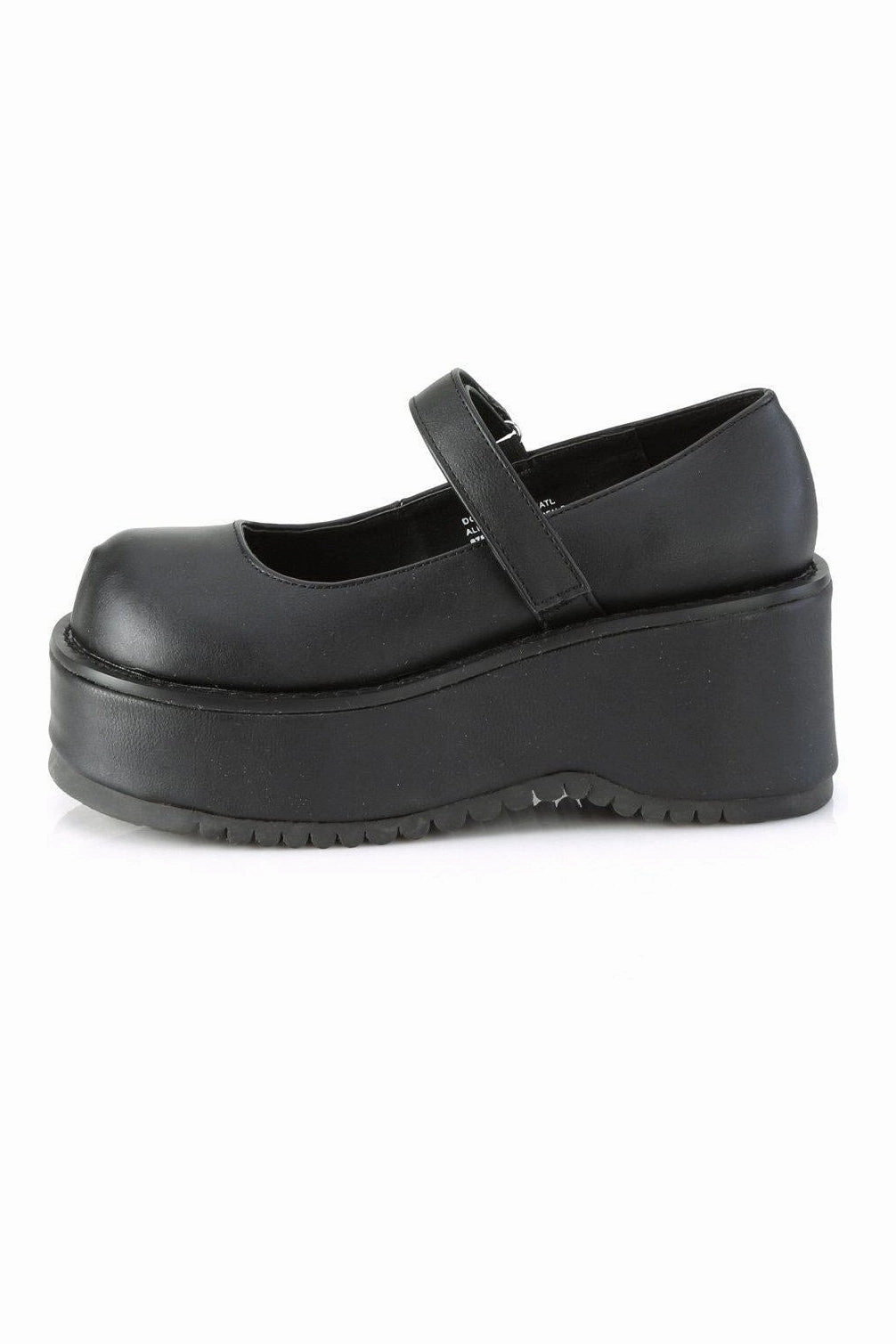 DOLLIE-01 Lolita | Black Faux Leather