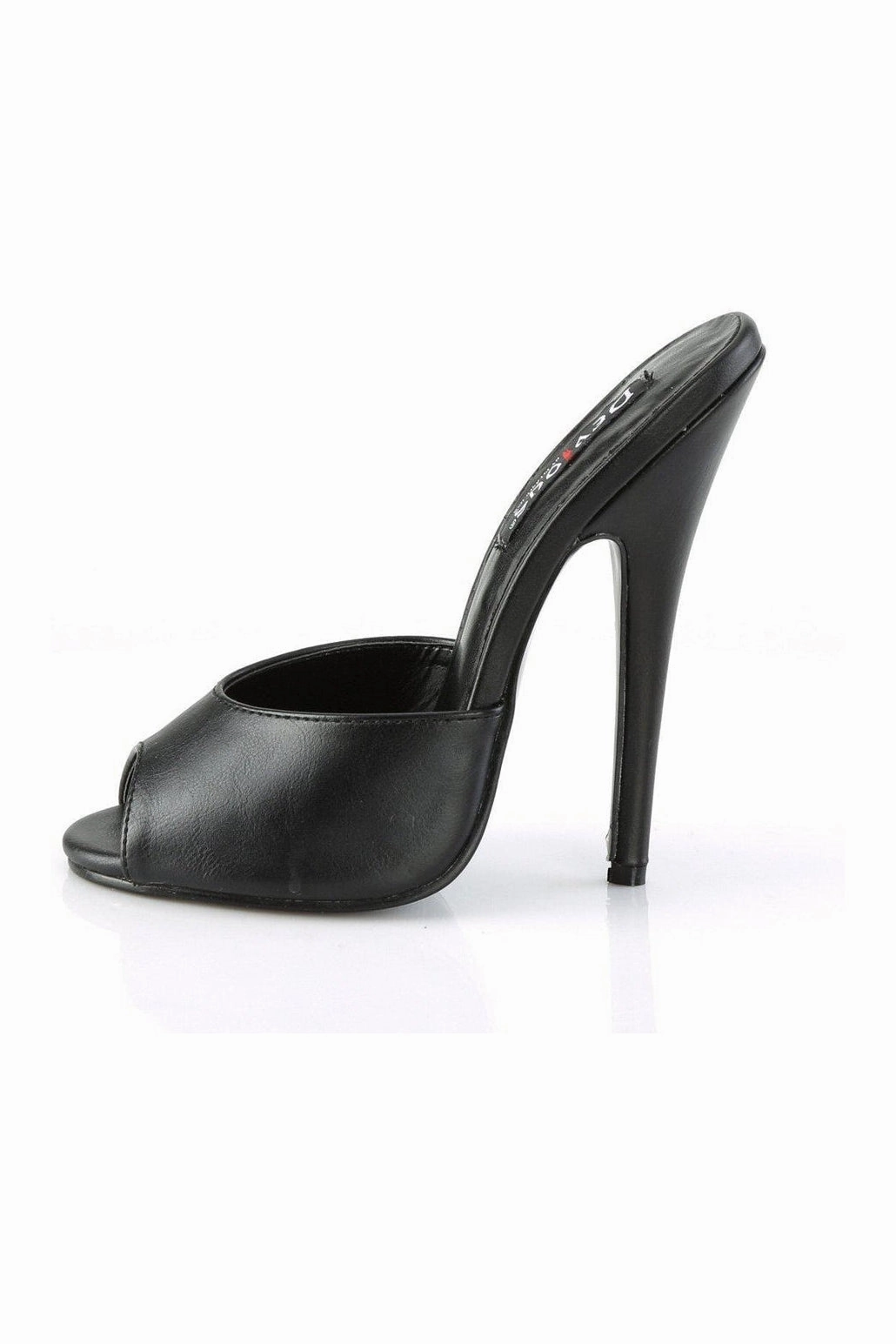 DOMINA-101 Slide | Black Faux Leather