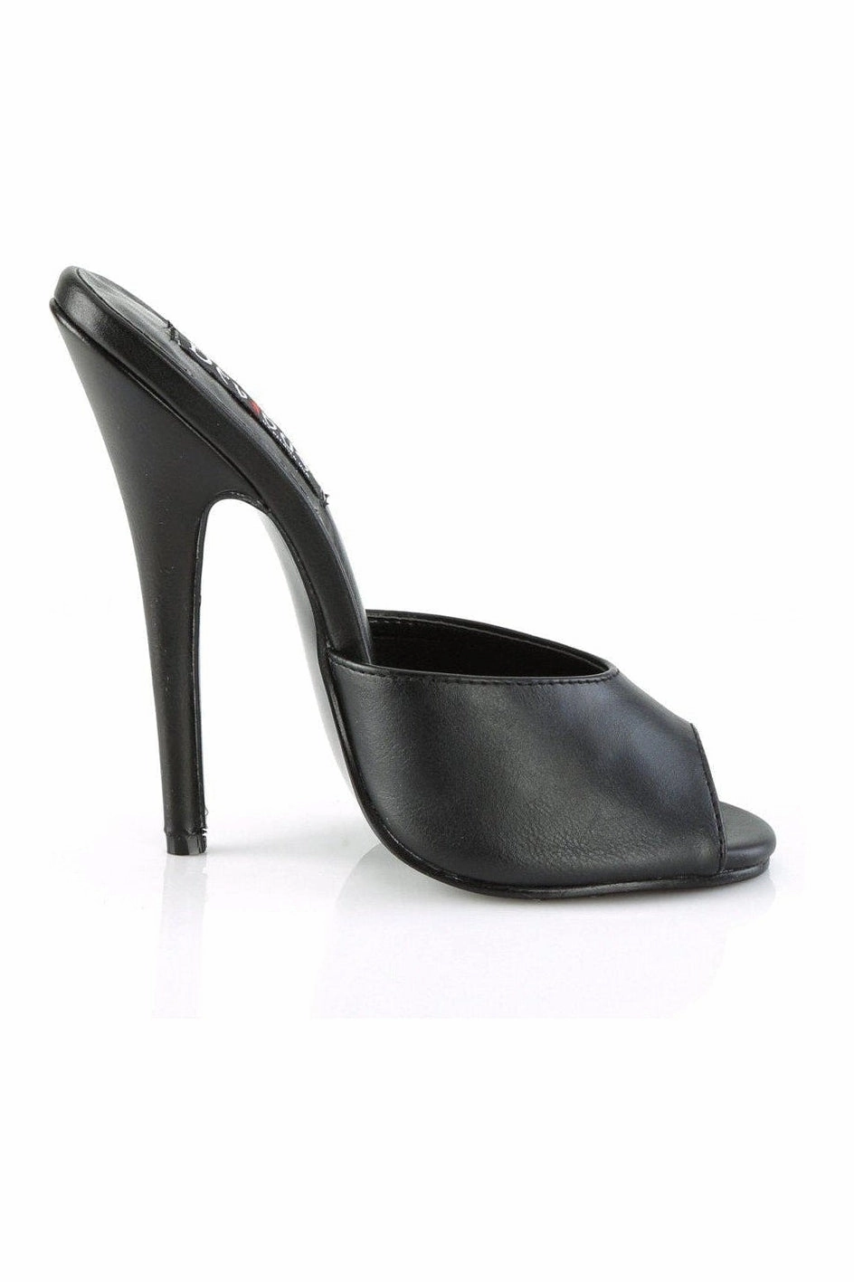 DOMINA-101 Slide | Black Faux Leather