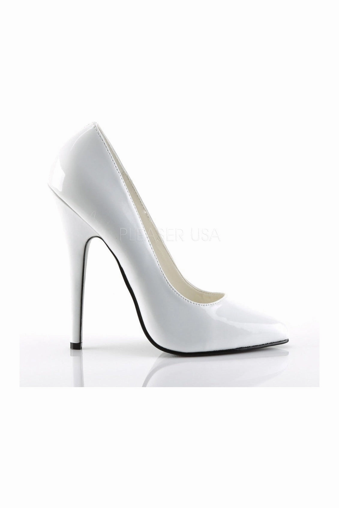 DOMINA-420 Pump  | White Patent