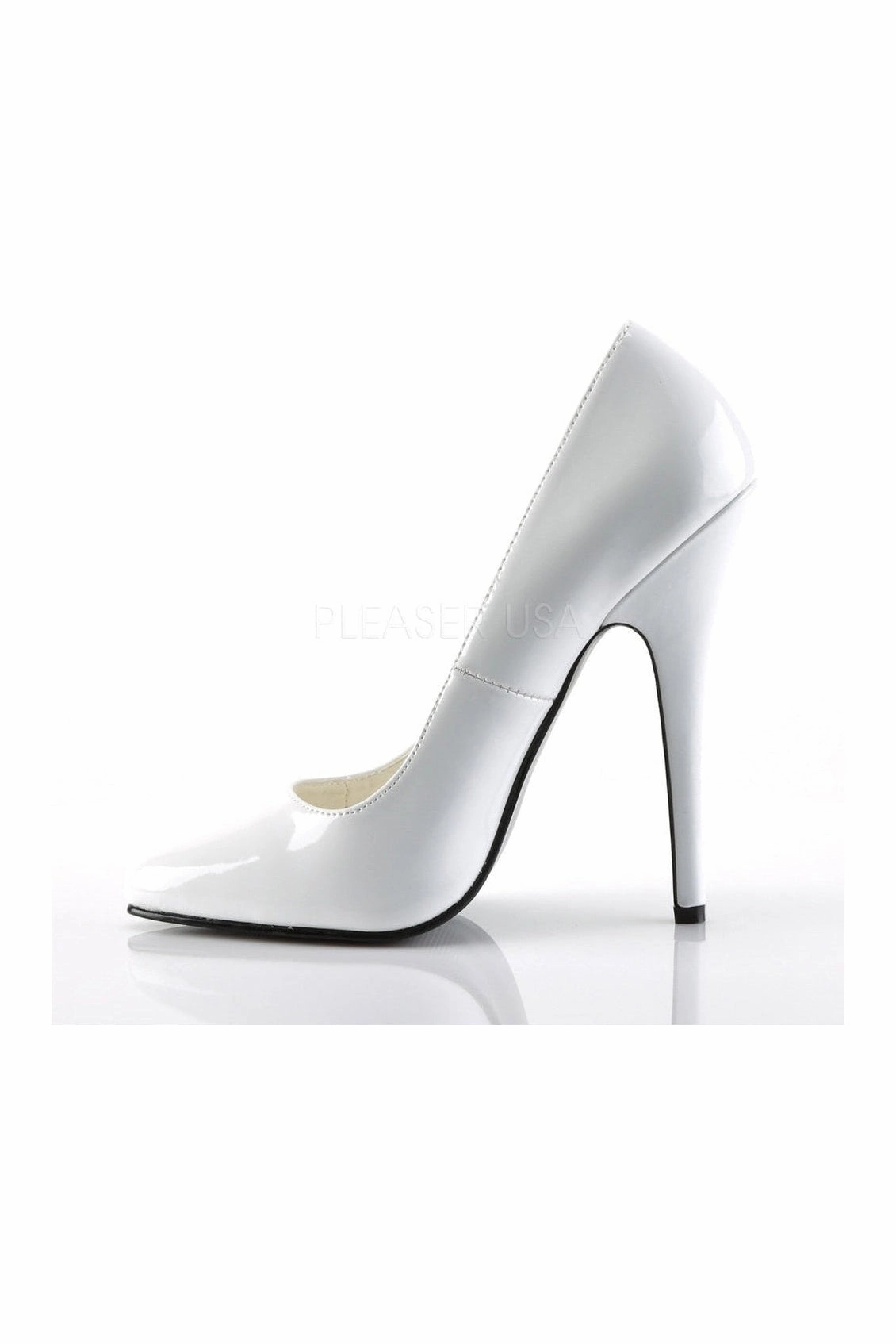 DOMINA-420 Pump  | White Patent